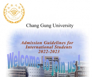 【18.2.2565】Chang Gung University เปิดรับสมัครนักศึกษาต่างชาติเข้าเรียนเทอม Fall (เริ่มเรียนกันยายน)