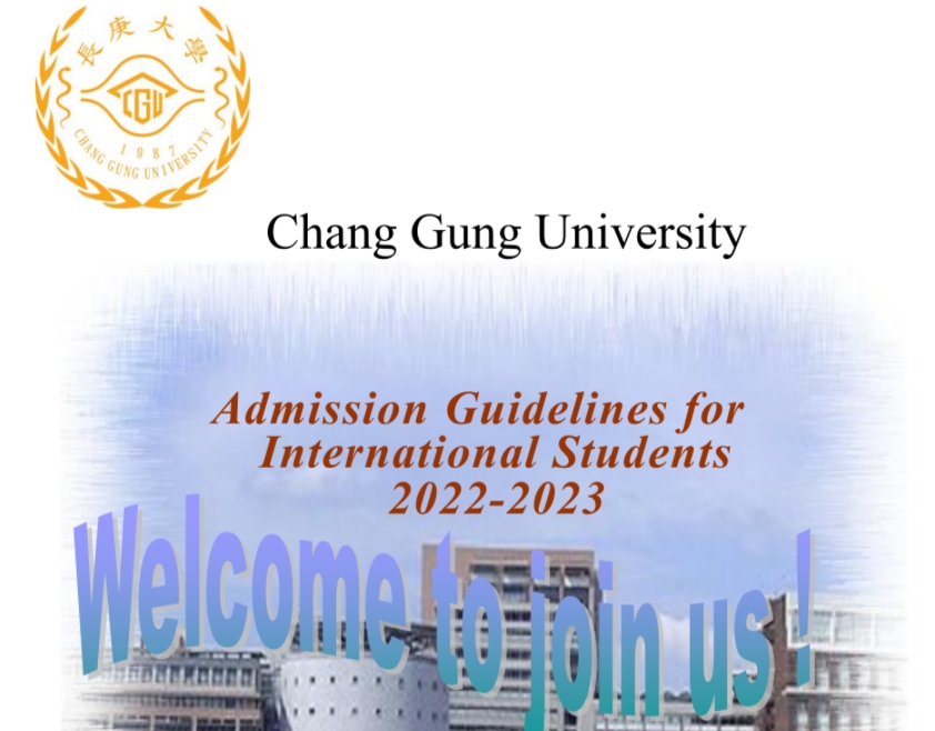 【18.2.2565】Chang Gung University เปิดรับสมัครนักศึกษาต่างชาติเข้าเรียนเทอม Fall (เริ่มเรียนกันยายน)