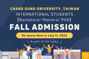 【2022.6.14】CGU Admission for International Students AY 2022-23 Re-opens!
