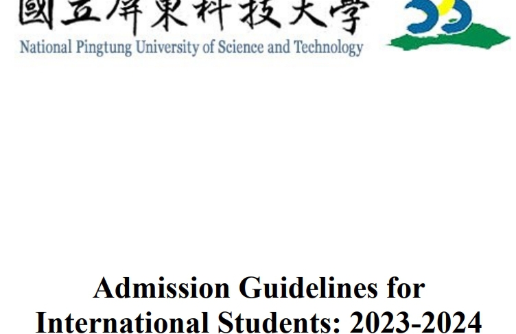 【2023.9.22】NPUST — Spring 2024 Semester Foreign Student Applications Now Open!