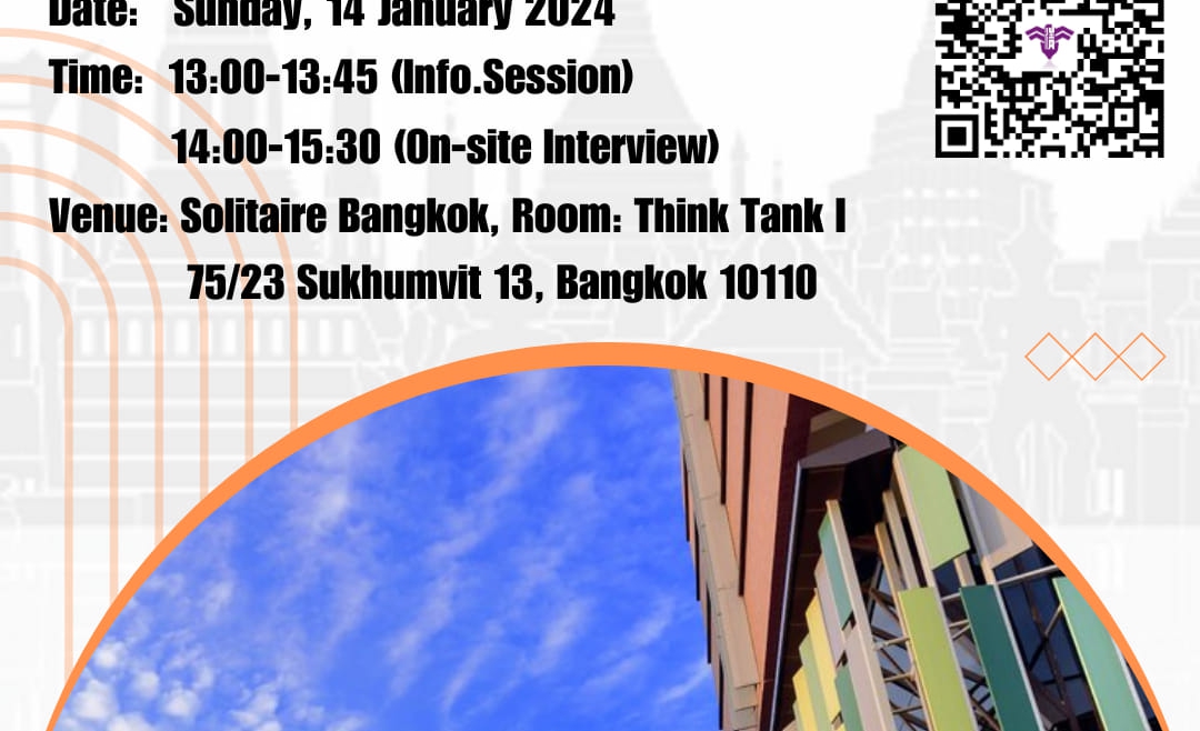 【2024.1.11】Thai On-site Interview & Info Session National Tsing Hua University  —  International Bachelor Degree Program (IBP)