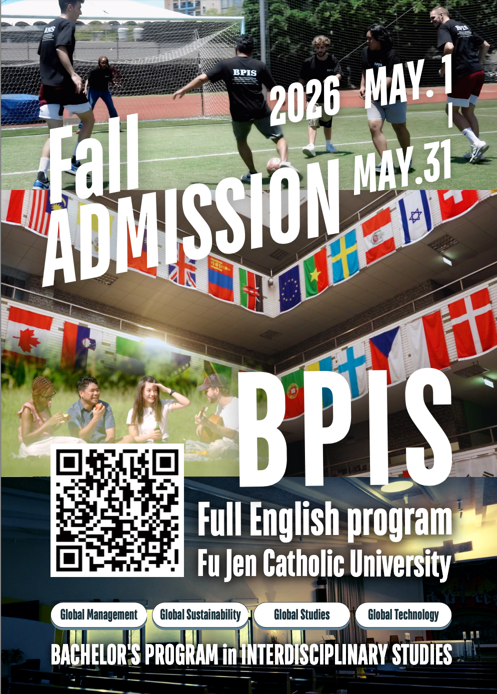 【5.7.2569】Fu Jen Catholic University เปิดรับสมัครนักศึกษาระดับปริญญาตรี Bachelor’s Program in Interdisciplinary Studies